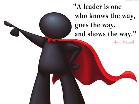 Leader by example.